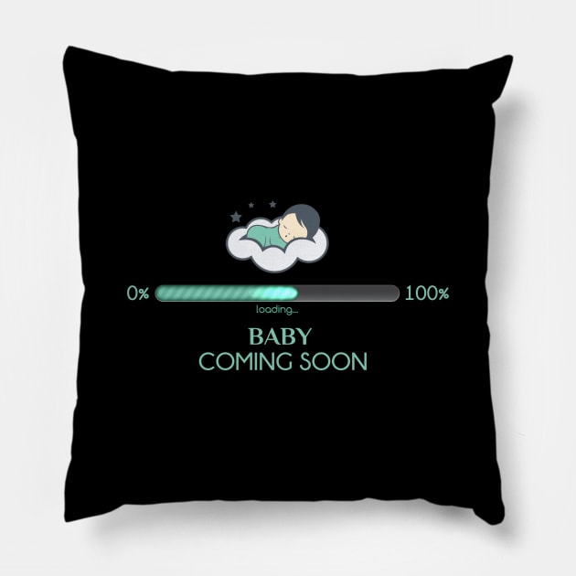 Baby coming soon Pillow by ramzisam