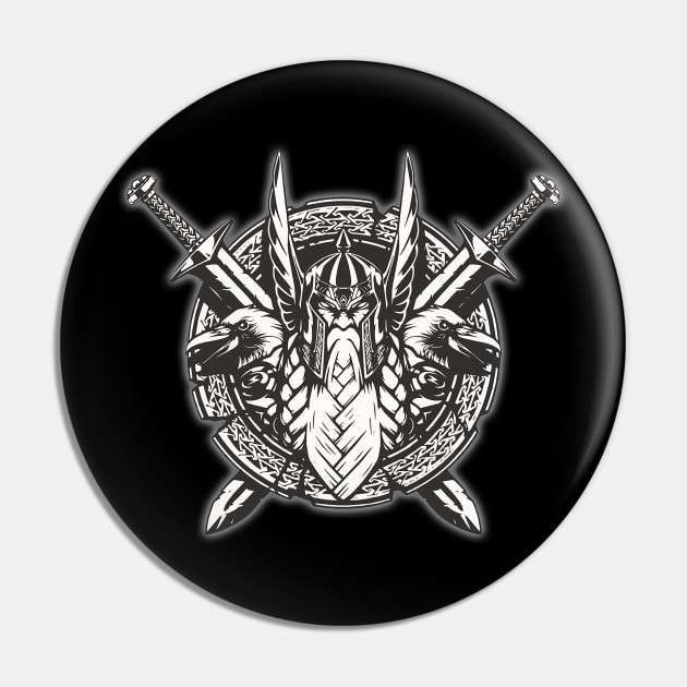 Great Odin Viking God Pin by HARKO DESIGN
