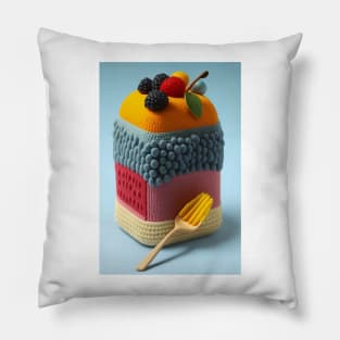 Yarn Parfait Cake Knitten Pillow