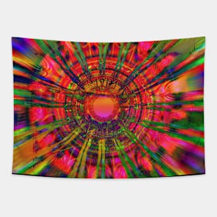 Hippie Fractal Art Design Tapestry