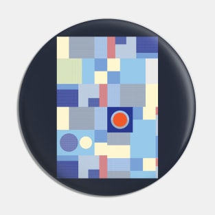 Patchwork Modernist Pin