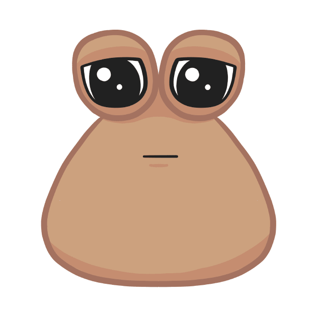 Sad cute little cursed Pou by Zakuro