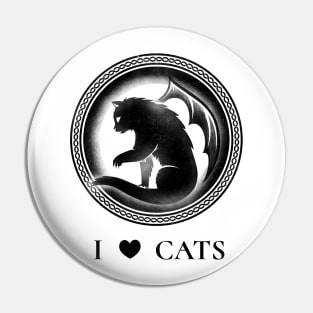 I Heart Cats Pin