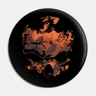 Moon of Skull Head Illustration Pin