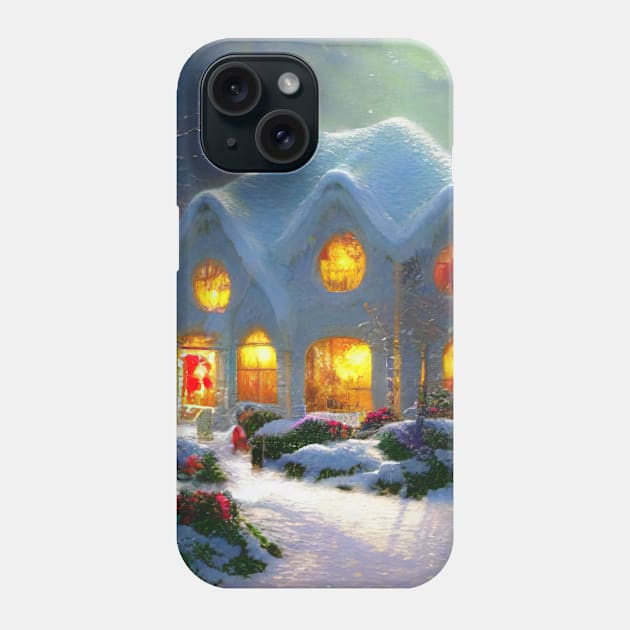 Rural winter cottage Phone Case by AnnArtshock