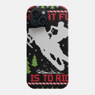 What Fun Snowmobile Ride Phone Case