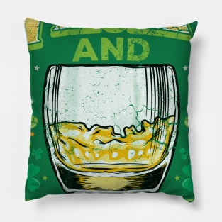 Irish Whiskey And Bad Decisions St Patricks Day Pillow