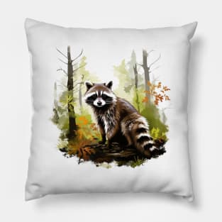 Raccoony Cuteness Pillow