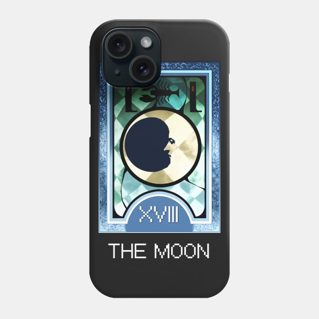 The Moon Arcana Tarot Card Phone Case by loveandlive