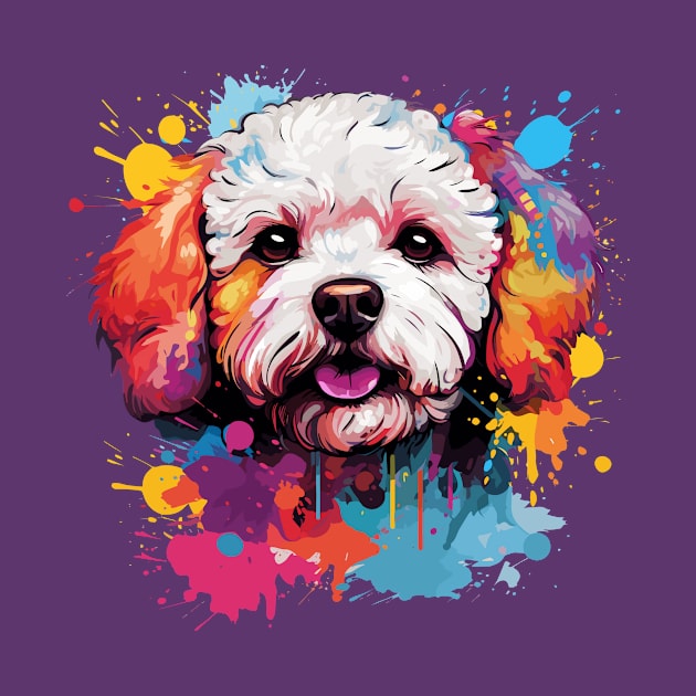 Colorful Bichon Frise by rmcbuckeye