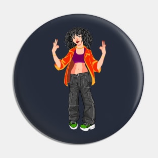 Street girl Pin