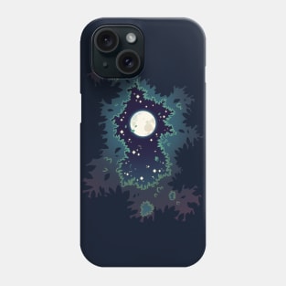 Moon Beyond the Treetops Phone Case