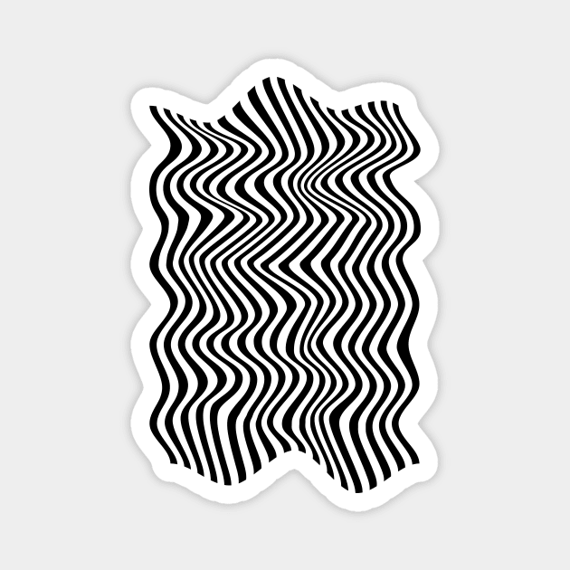 Mod Waves #3 Magnet by n23tees