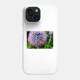 Bee On Small Globe Thistle 5 Phone Case