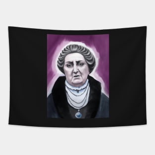 Helena Madame Blavatsky founder of theosophy painted impressionist surrealist style Tapestry