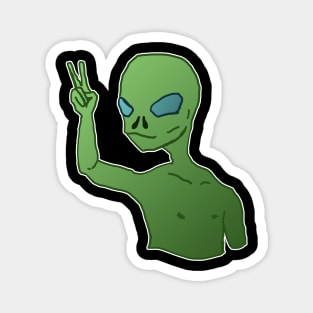 peace with aliens Magnet