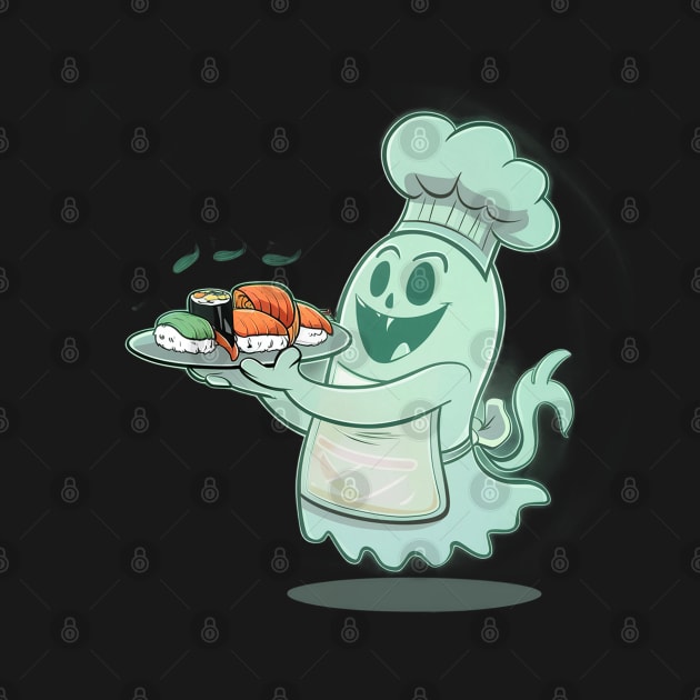 Sushi lover ghost chef by Spaceboyishere