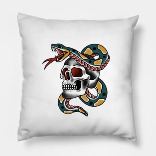 Traditional snake skull Pillow