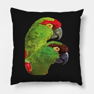 mountain parrot Pillow