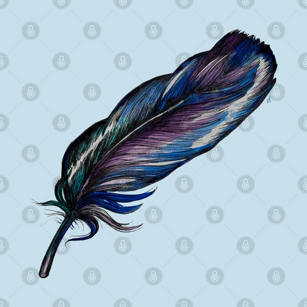 Raven’s Feather by CarolineTaylorArt