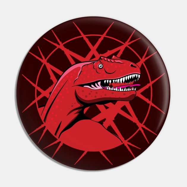 Red Raptor Pin by TMBTM