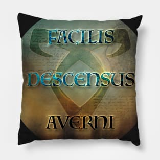 Shadowhunters Inspired: "The Descent into Hell is Easy" Pillow
