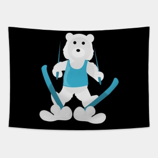 Ski Bear Tapestry