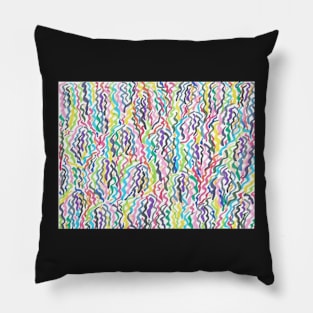 Rainbow Sea Weed Print Pillow