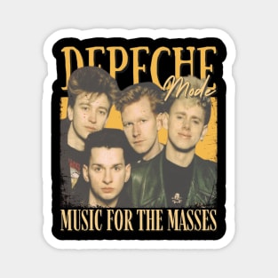 Depeche Mode Vintage 1980 // Music for the Masses Original Fan Design Artwork Magnet