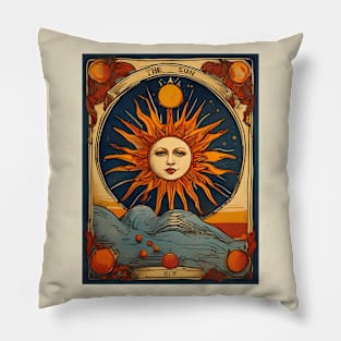 The Sun Tarot Card Major Arcana Pillow