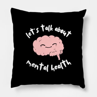 Let's talk about mental health Brain v2 Pillow