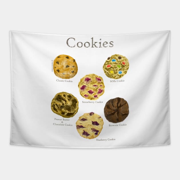 Cookies Tapestry by julianamotzko