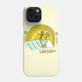 sea lovers and lady sliders // retro surf art by surfy birdy Phone Case