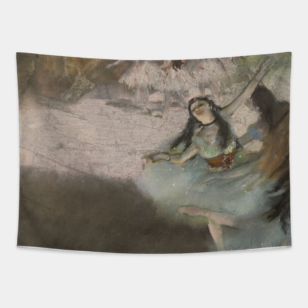 On the Stage by Edgar Degas Tapestry by Classic Art Stall