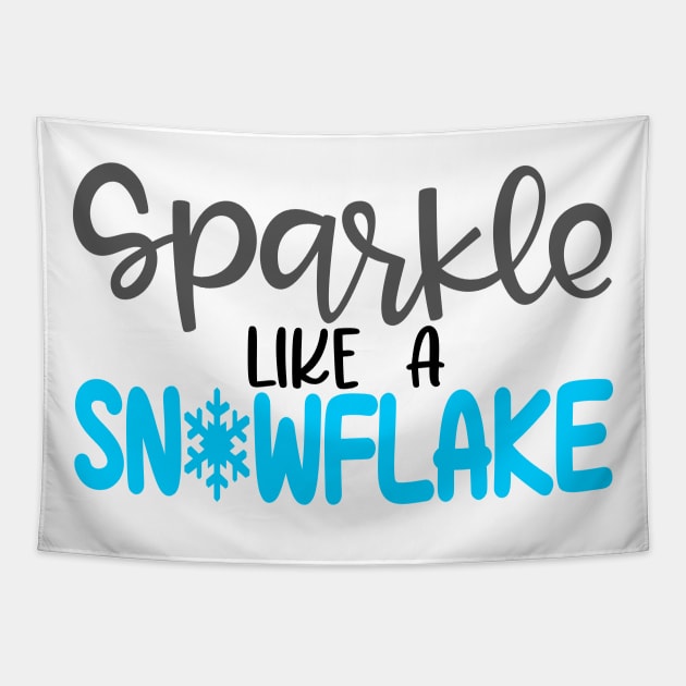 sparkle like a snowflake Tapestry by Hany Khattab