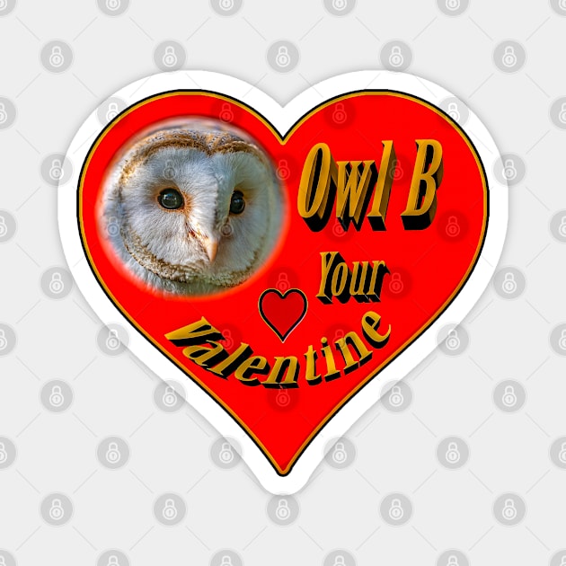 Owl be your Valentine Magnet by dalyndigaital2@gmail.com