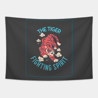 Tiger Tigers Fighting Spirit Tapestry