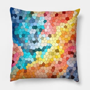 Stained glass colorful background Pillow