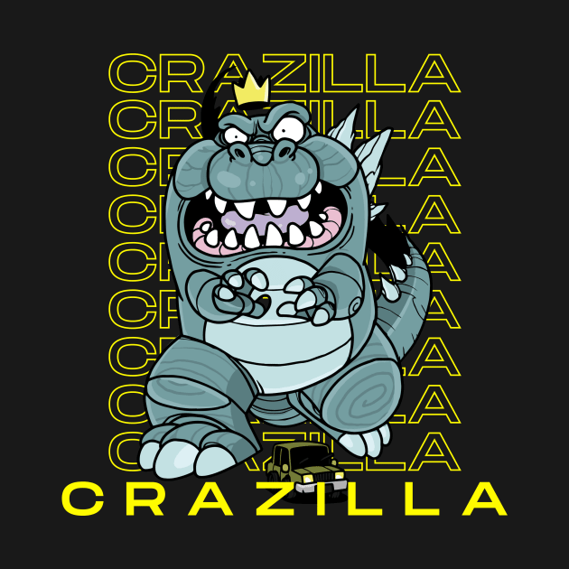 Godzilla / Crazilla by Hyptasiys