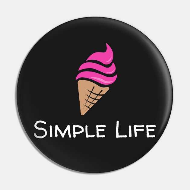 Simple Life - Ice Cream Cone Pin by Rusty-Gate98