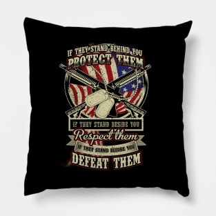 Respect for US soldiers T-Shirt military Pillow