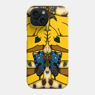 Yellow Nervous Butterfly Phone Case