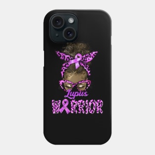 Lupus Warrior Afro Black African Messy Bun Leopard Phone Case