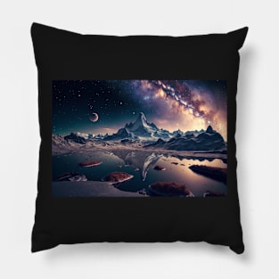 Beautiful landscape, space Pillow