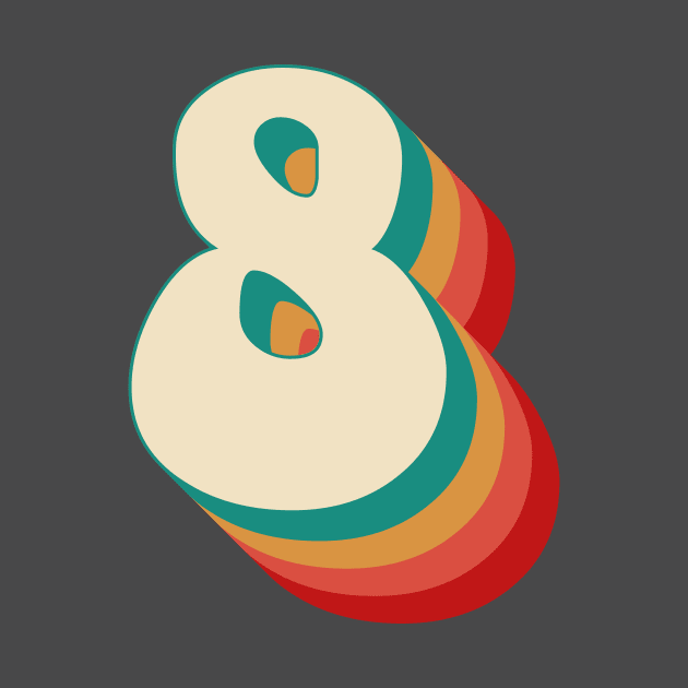 Number 8 by n23tees