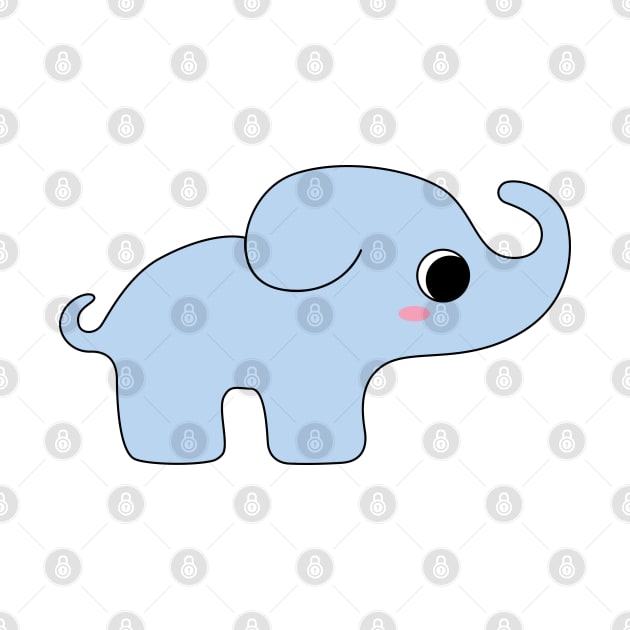 Baby Elephant Cartoon, for Elephant Lover by Ebhar