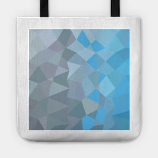 Clair de Lune Grey Abstract Low Polygon Background Tote