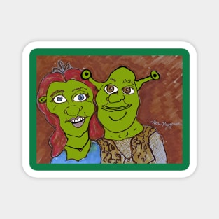 Shrek and Princess Fiona Magnet