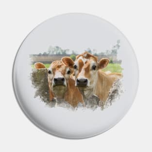 Curious Cows Pin