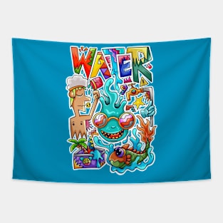 CUTE WATER Tapestry